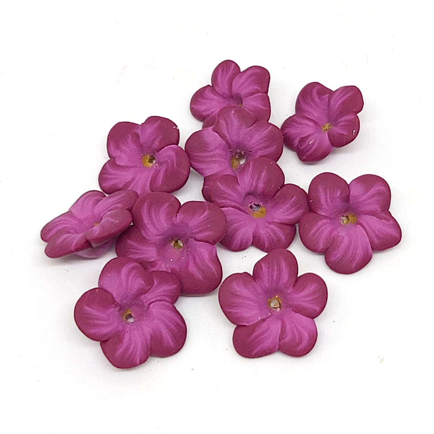 African Violet Beads
