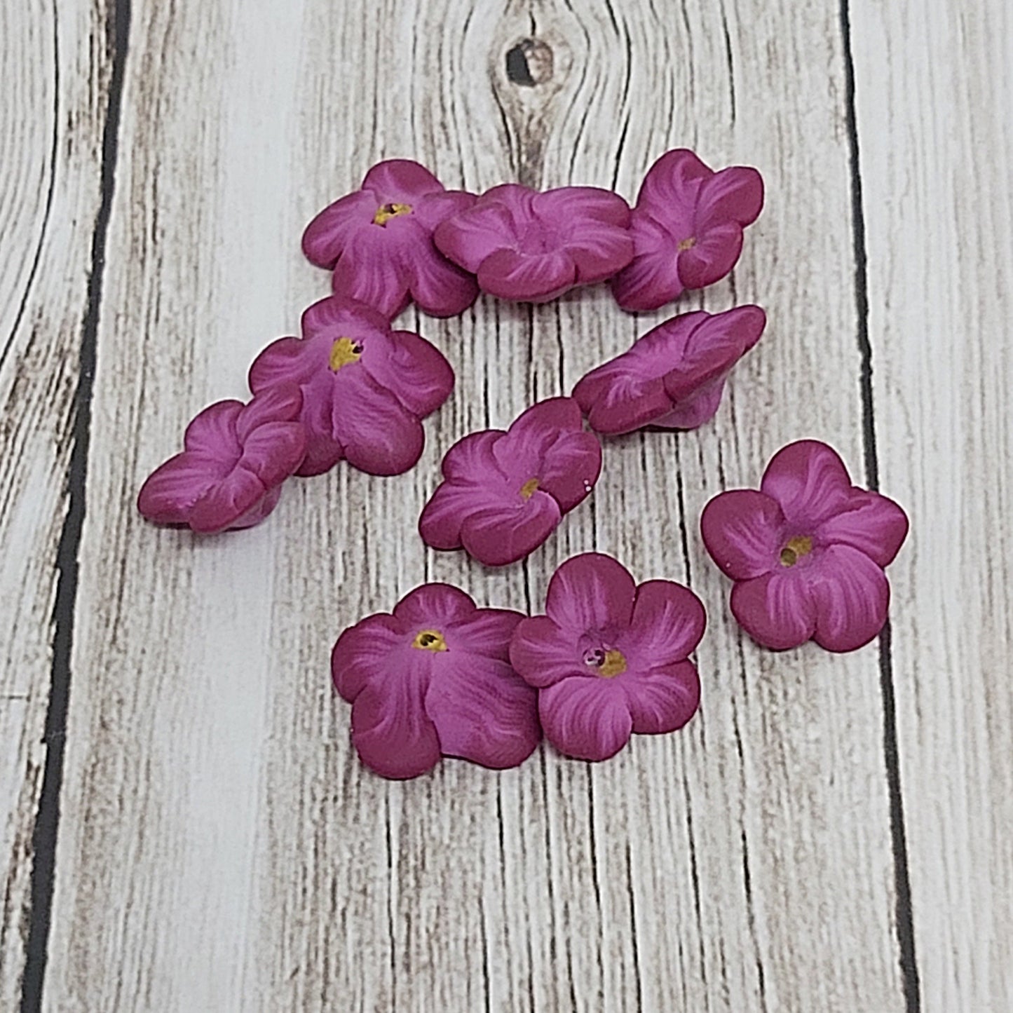 African Violet Beads