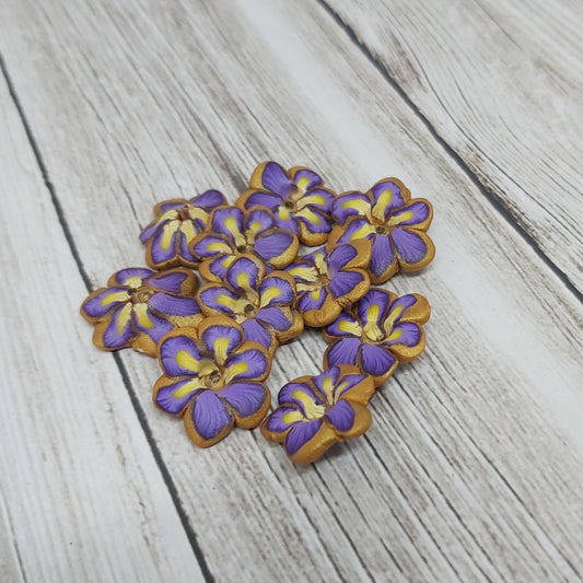 Pansy Flower Beads