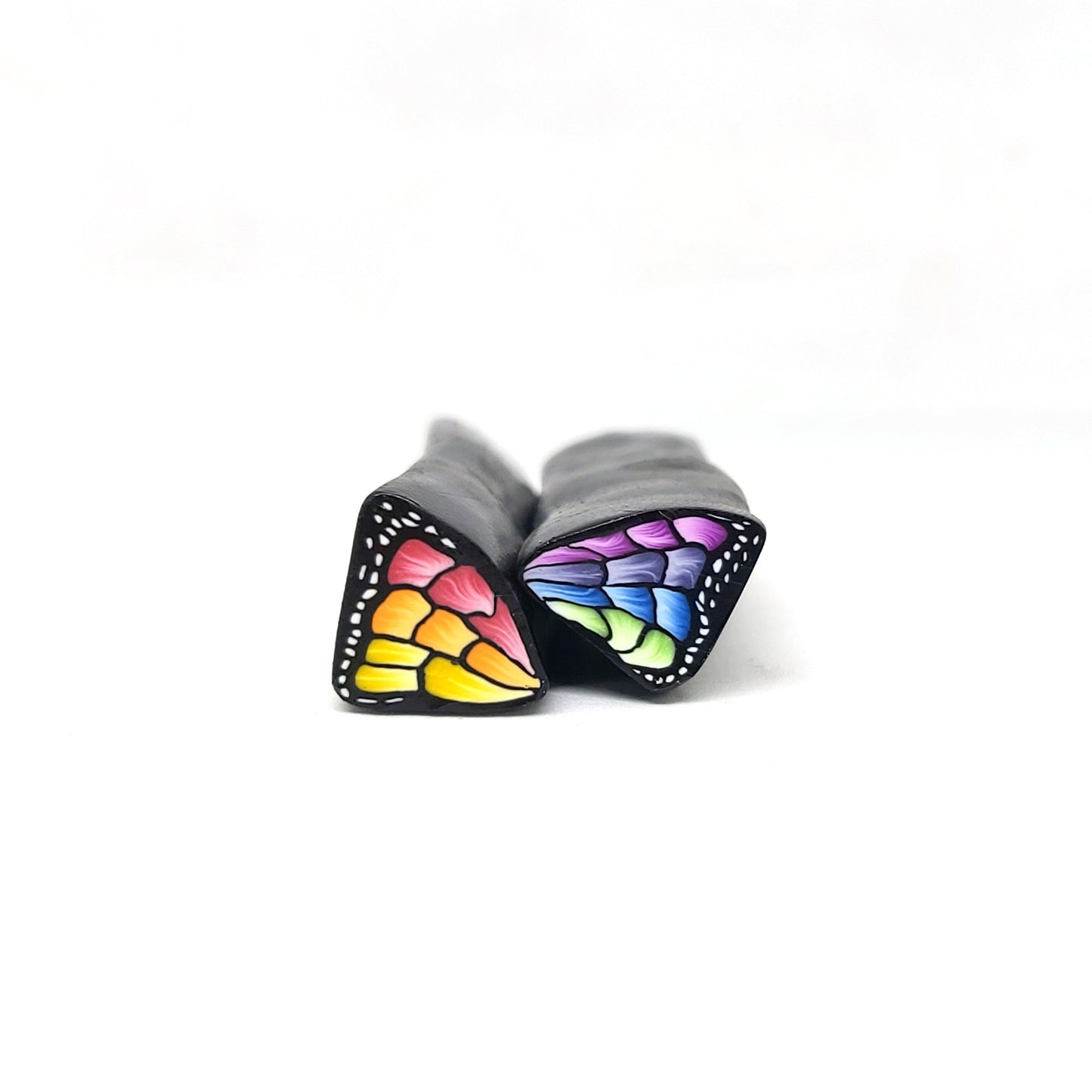 Rainbow Butterfly Wing Cane Set